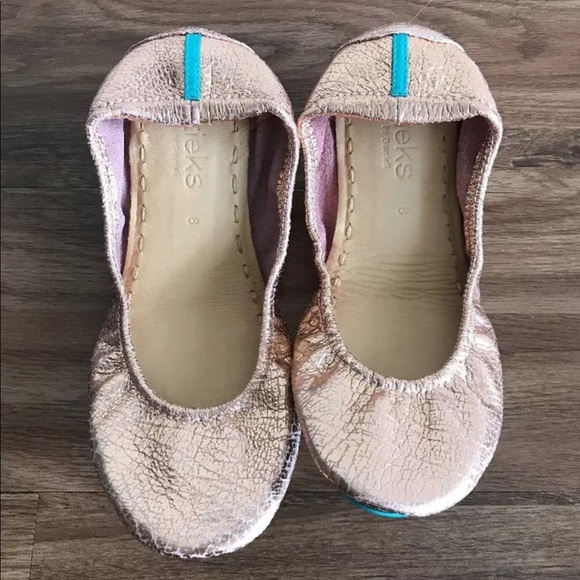 Tieks Shoes - Brand New Tieks, Rose Gold Glam, Size 8
